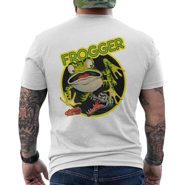 Frogger Video Game Mens Back Print T-shirt