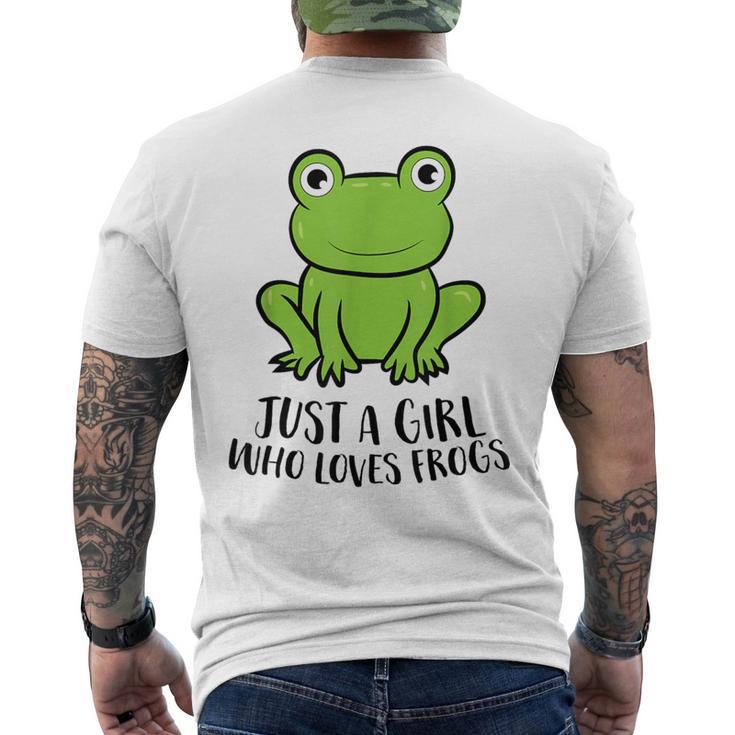 Frosch Mädchen Nur Ein Frosch Mädchen Das Frösche Liebt T-Shirt mit Rückendruck