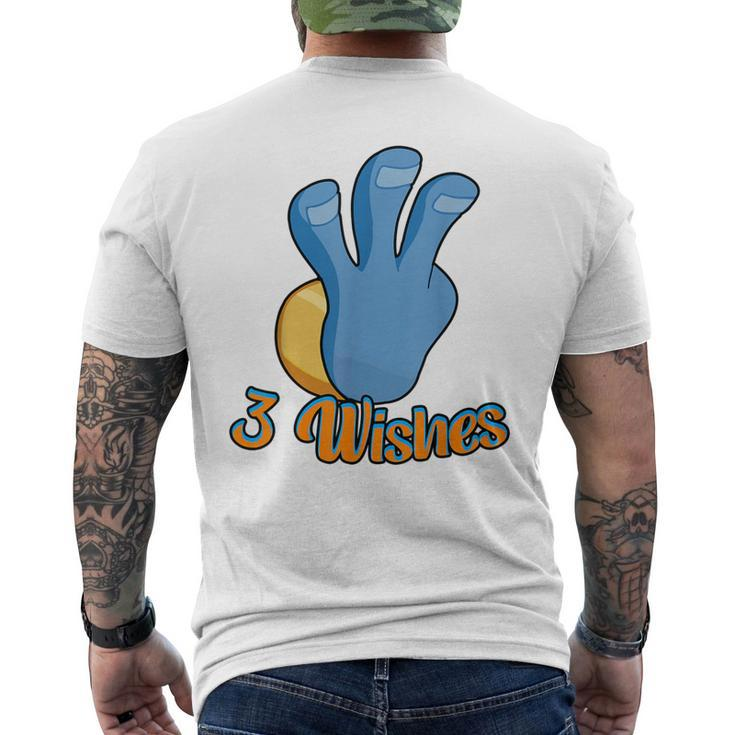 3 Wishes Genies Magical What's Your Wish Men's T-shirt Back Print