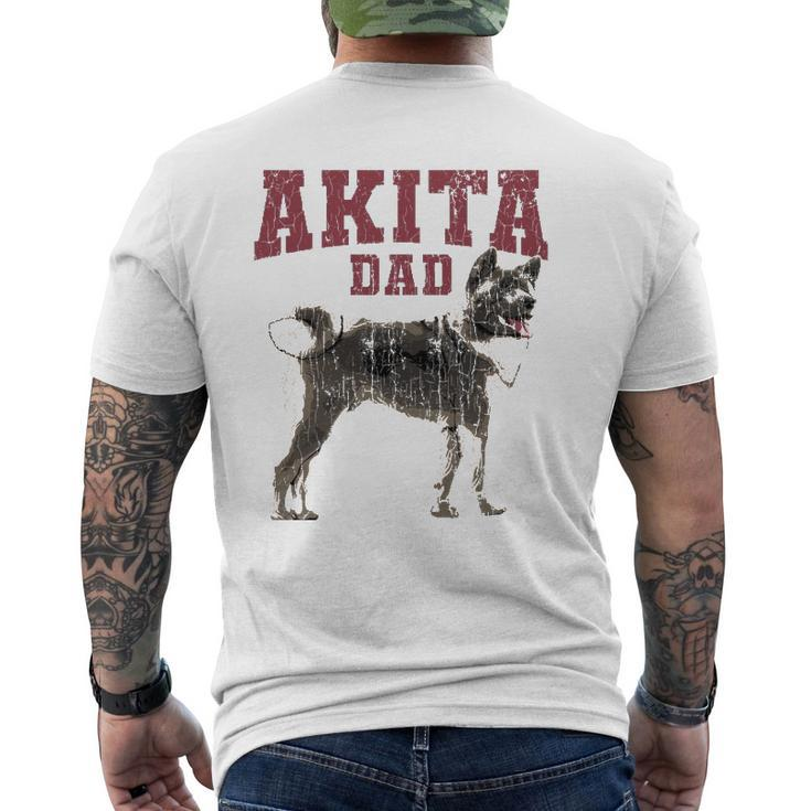 Akita Dad S For Men Akita Owner Mens Back Print T-shirt