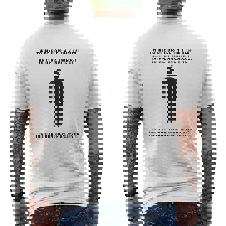 Brain Tumor Awareness Mens Back Print T-shirt
