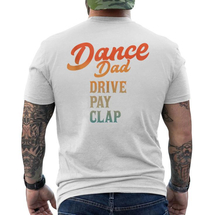 Dad Dance Retro Proud Dancer Dancing Father's Day Men's T-shirt Back Print