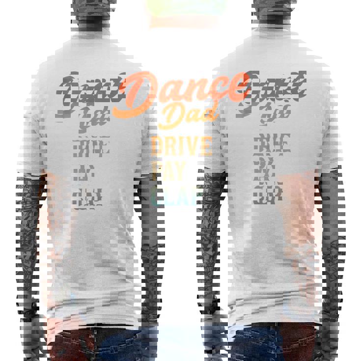 Dad Dance Retro Proud Dancer Dancing Father's Day Men's T-shirt Back Print
