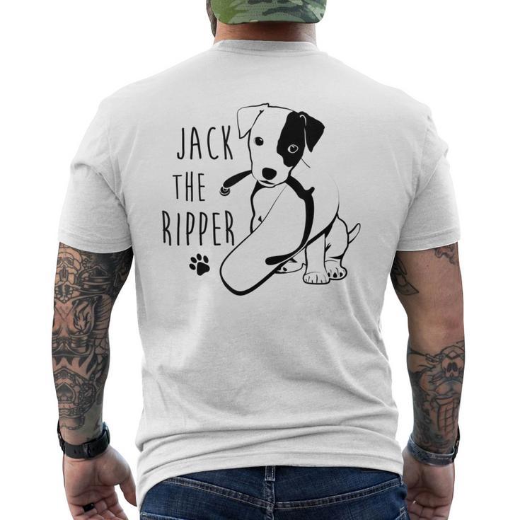 Jack Russell Terrier Dog Puppy Women Men's T-shirt Back Print