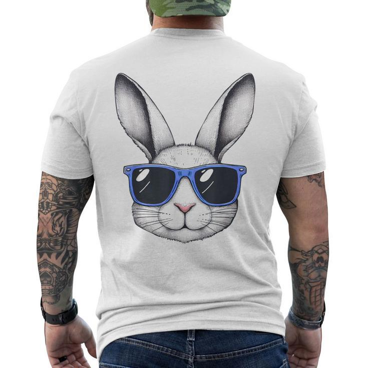 Rabbit Bunny Face Sunglasses Easter For Boys Men Men's T-shirt Back Print