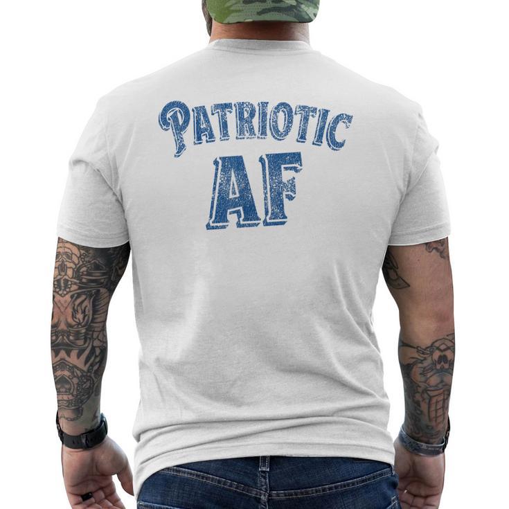 Retro Patriotic Af Men's T-shirt Back Print