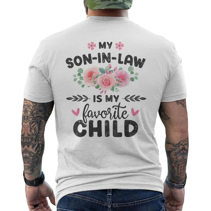 Son-In-Law Favorite Child For Mom-In-Law Men's T-shirt Back Print
