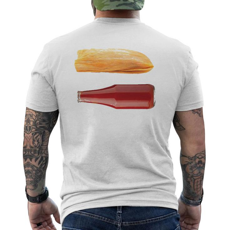 Tamales And Ketchupfor Dad On Father's Day Mens Back Print T-shirt
