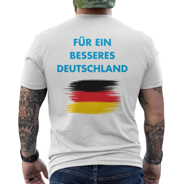 Für Ein Besseres Deutschland Alternative Heimat Freiheit Afd T-Shirt mit Rückendruck