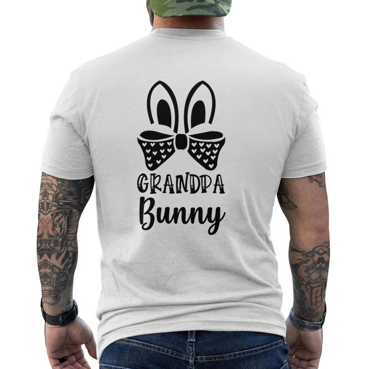 Grandpa Bunny Mens Back Print T-shirt