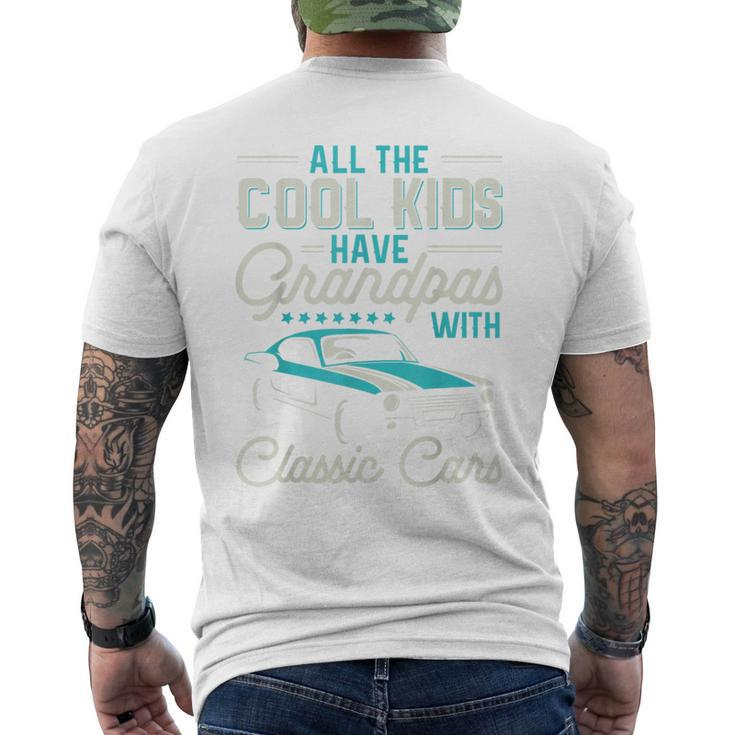 Grandpas With Classic Cars Vintage Car Enthusiast Men's T-shirt Back Print