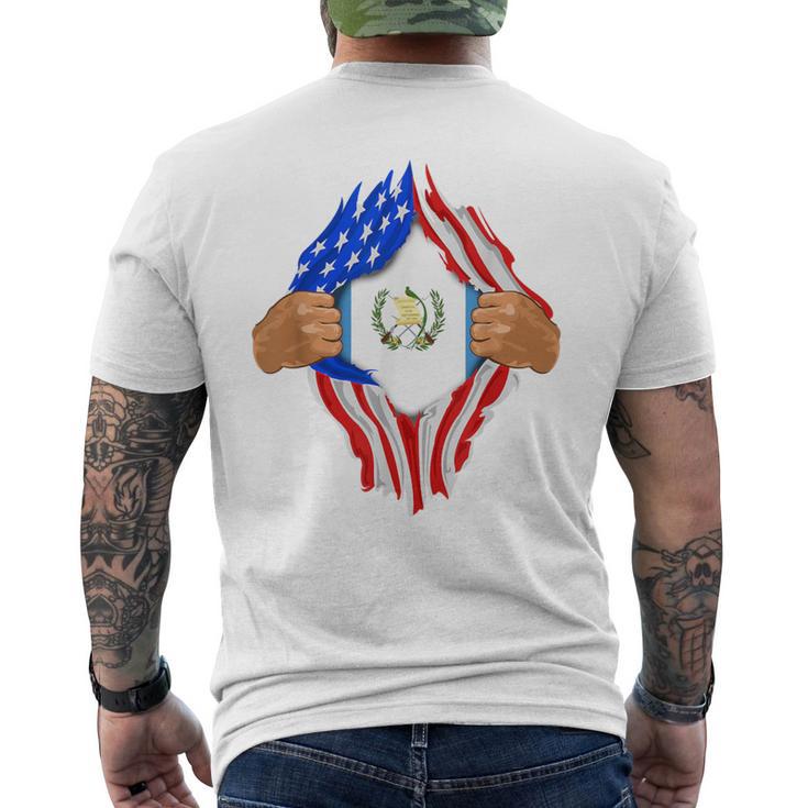 Guatemalan Blood Inside Me Guatemala Flag Men's T-shirt Back Print