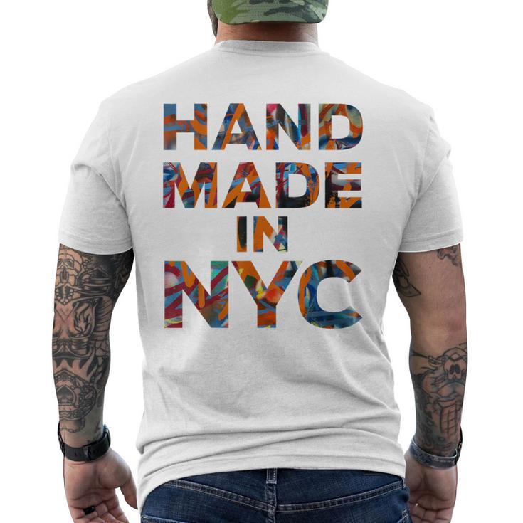 Handmade In Nyc Native New Yorker Graffiti Men's T-shirt Back Print