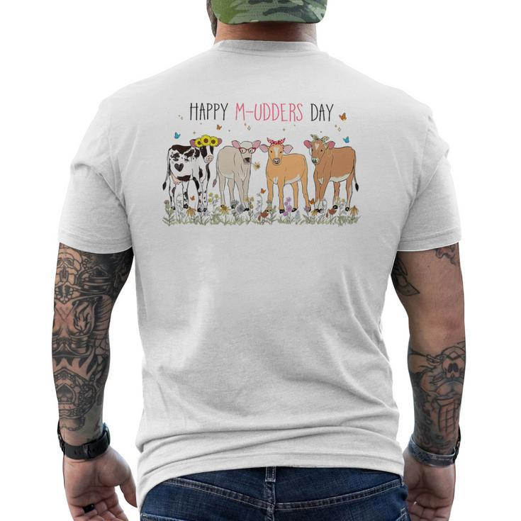 Happy Mu-Dders Day Cow Squad Highland Cow Cattle Men's T-shirt Back Print