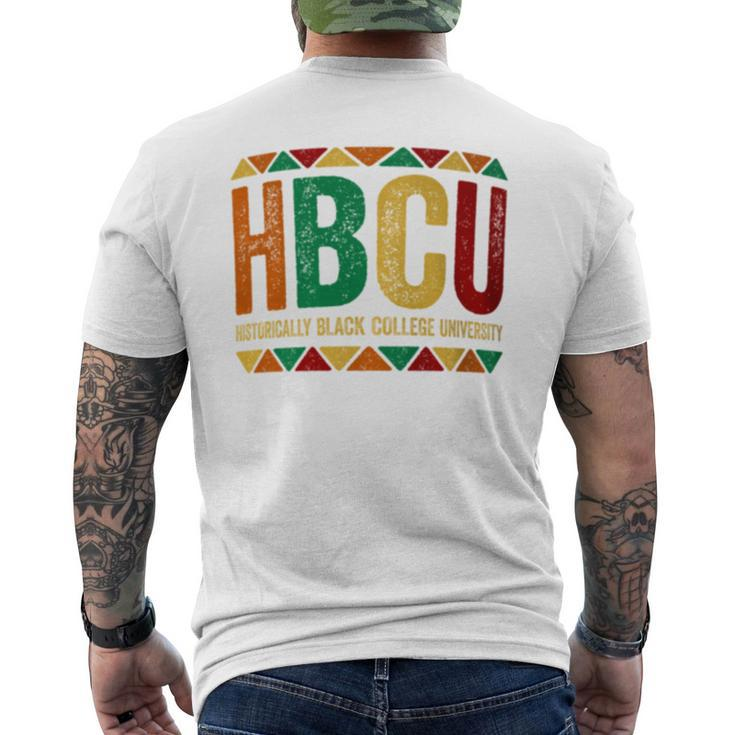 Hbcu Historically Black College University Men's T-shirt Back Print