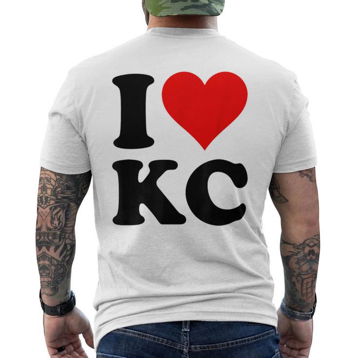 I Heart Love Kansas City Kc Missouri Men's T-shirt Back Print