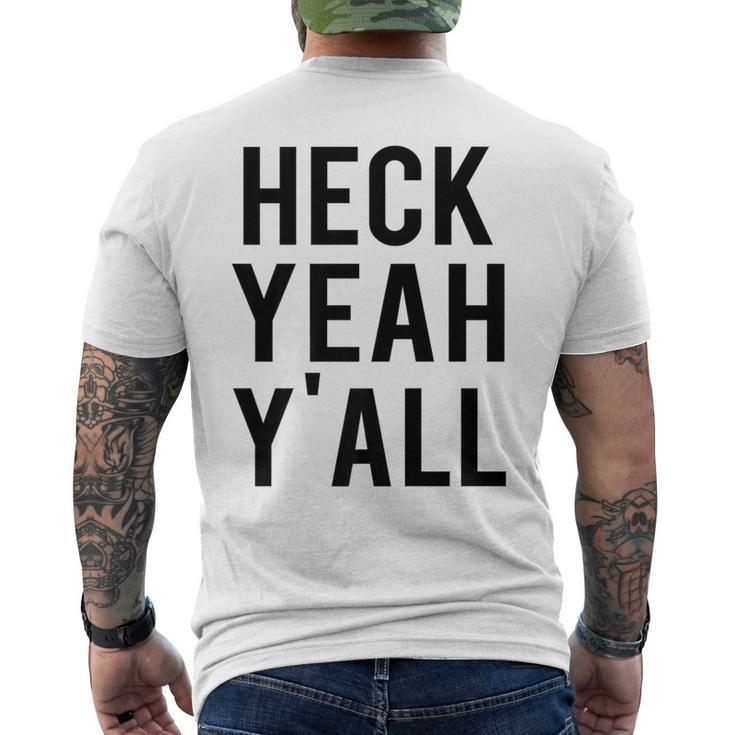 Heck Yeah Y'all Men's T-shirt Back Print