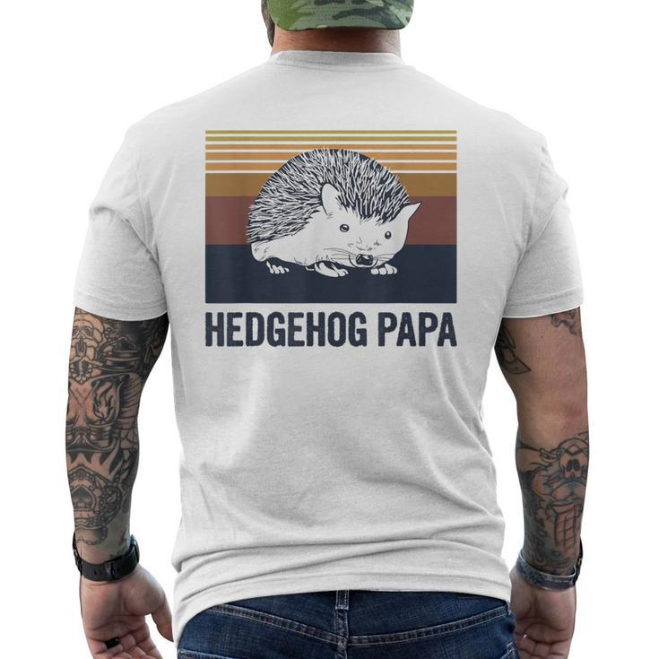 Hedgehog Papa Quote For A Hedgehog Dad Men's T-shirt Back Print