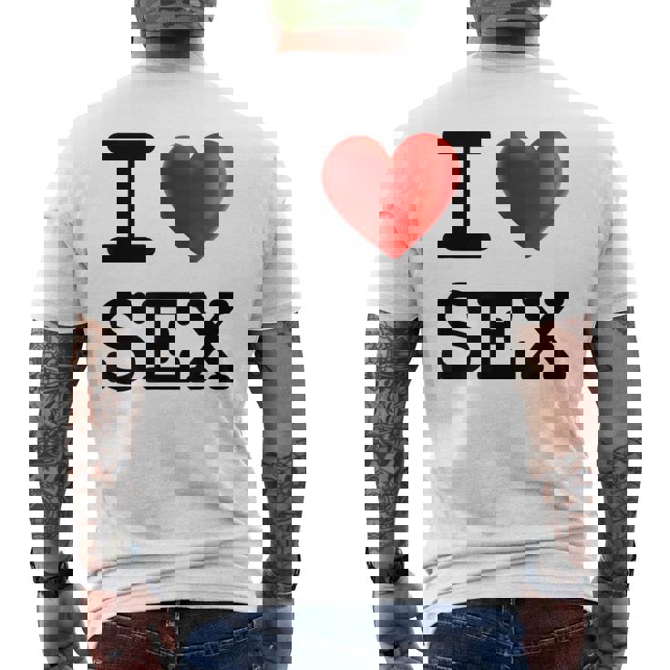 Humoristique Avec Inscription I Love Sex T-shirt imprimé au dos