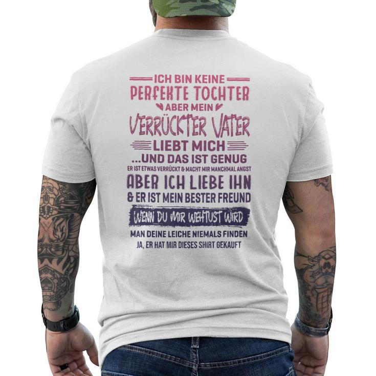 Ich Bin Keine Perfekte Tochter Kurzärmliges Herren-T-Kurzärmliges Herren-T-Shirt, Lustiges Geschenk für Väter