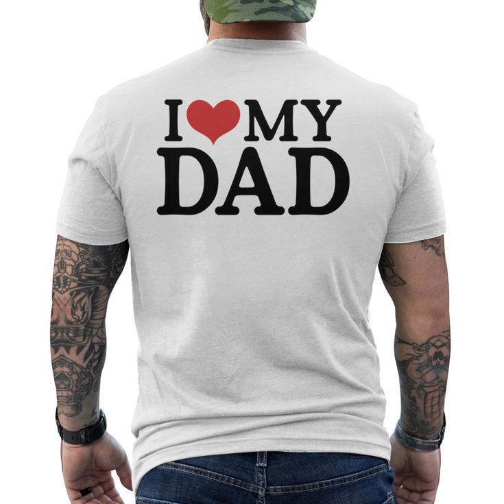 Ich Liebe Meinenateratertag Besterater Aller Zeiten Für Papa-Liebhaber T-Shirt mit Rückendruck