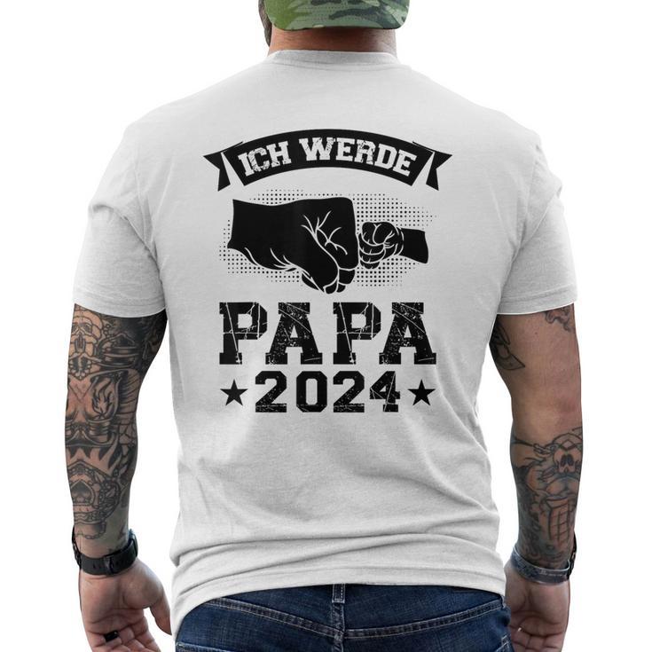 Ich Werde Papa 2024 Papa 2024 Family T-Shirt mit Rückendruck