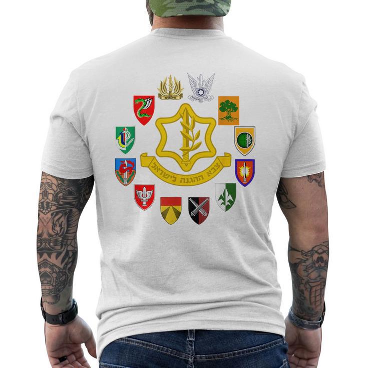 Idf Israel Defence Forces Israeli Army Israel Military Units Men's T-shirt Back Print