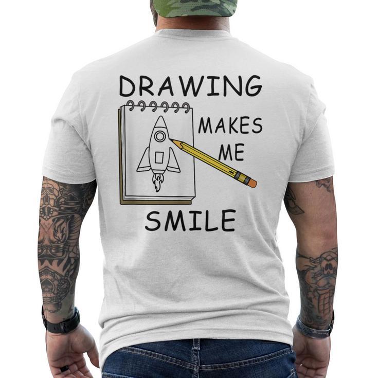 Illustrator Drawing Sketching er Men's T-shirt Back Print