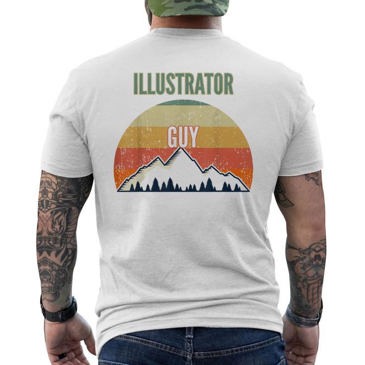 Illustrator For Men Illustrator Guy Men's T-shirt Back Print