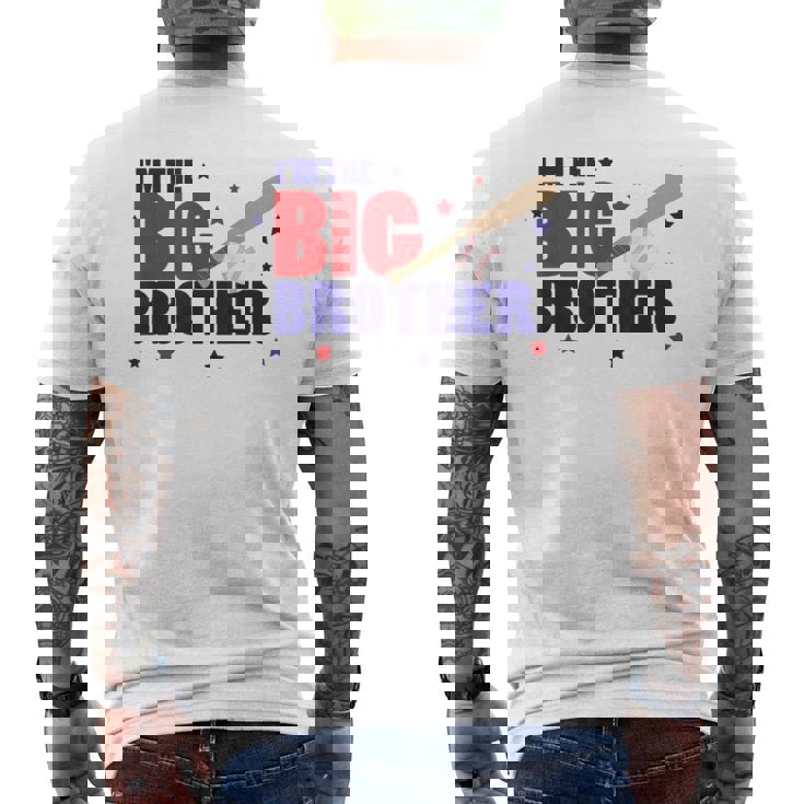 I'm The Big Brother Baseball Men's T-shirt Back Print