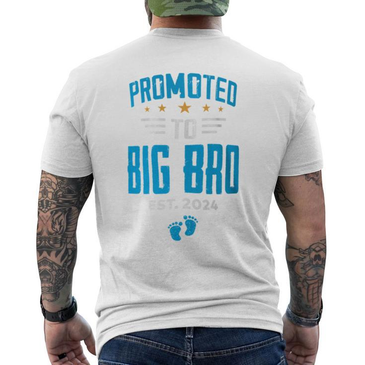 I'm Going To Be A Big Brother 2024 Promoted To Big Bro 2024 Men's T-shirt Back Print