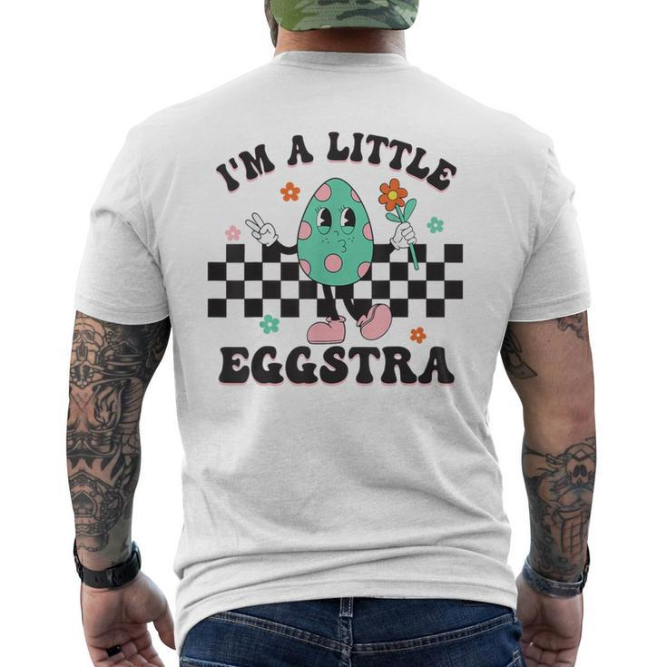 I'm A Little Eggstra Cute Bunny Eggs Happy Easter Day Men's T-shirt Back Print