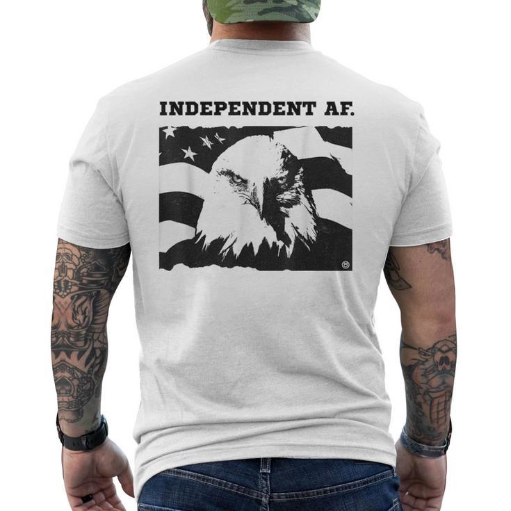 Independent Af Patriotic Fourth Of July American Men's T-shirt Back Print