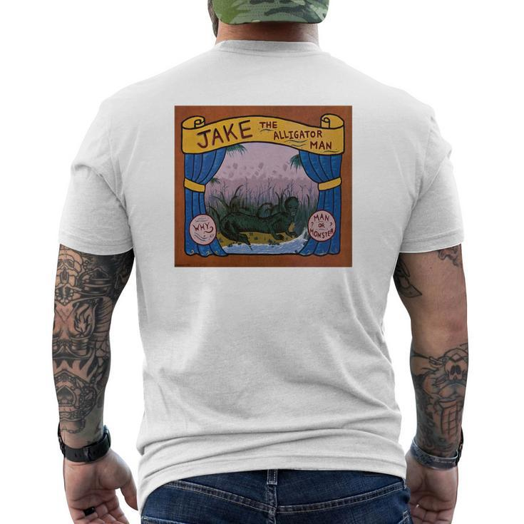 Jake The Alligator Man Circus Advertisement Tee Shirt Mens Back Print T-shirt