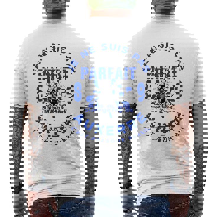 Je Ne Suis Pas Parfait Mais Je Suis Supporter D'auxerre 89 T-shirt imprimé au dos