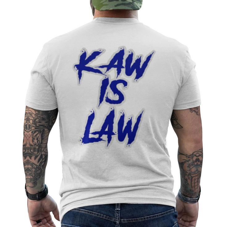 Kakaw Is Law Battlehawks St Louis Football Tailgate Men's T-shirt Back Print