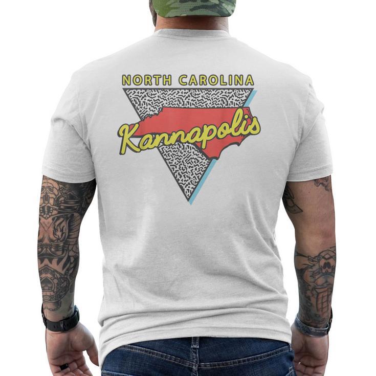 Kannapolis North Carolina Retro Triangle Nc City Men's T-shirt Back Print