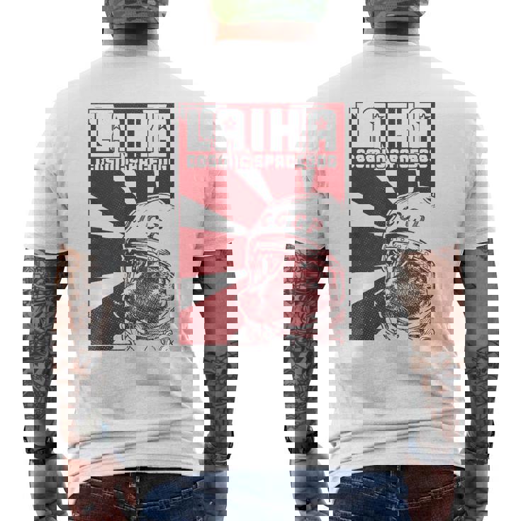 Laika Sputnik Perro Espacial Udssr Camiseta Hombre Estampado Espalda