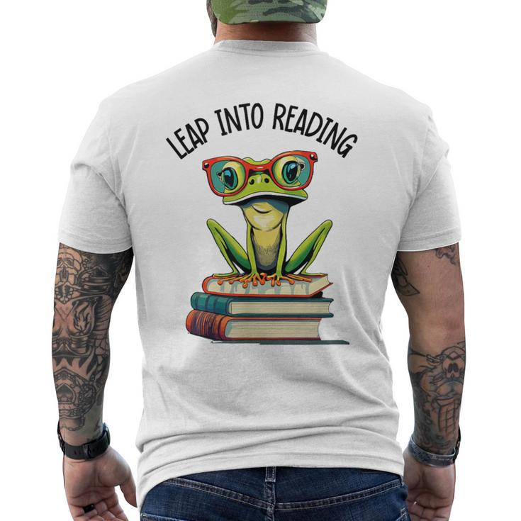 Leap Into Reading Men's T-shirt Back Print