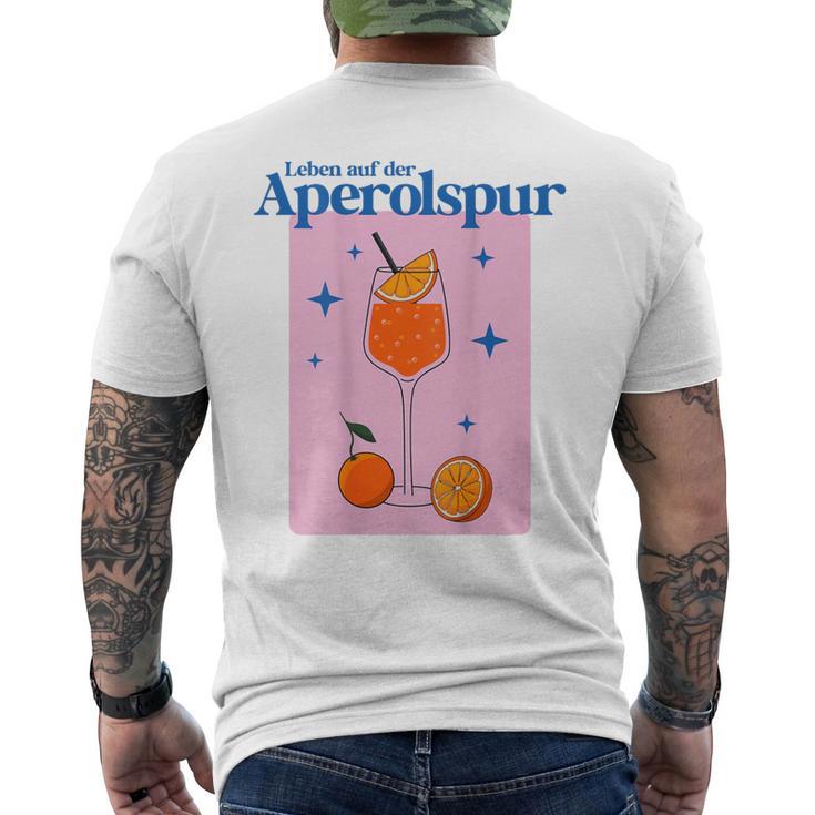 Leben Auf Der Aperolspur Hallöchen Aperölchen Spritz Stars T-Shirt mit Rückendruck