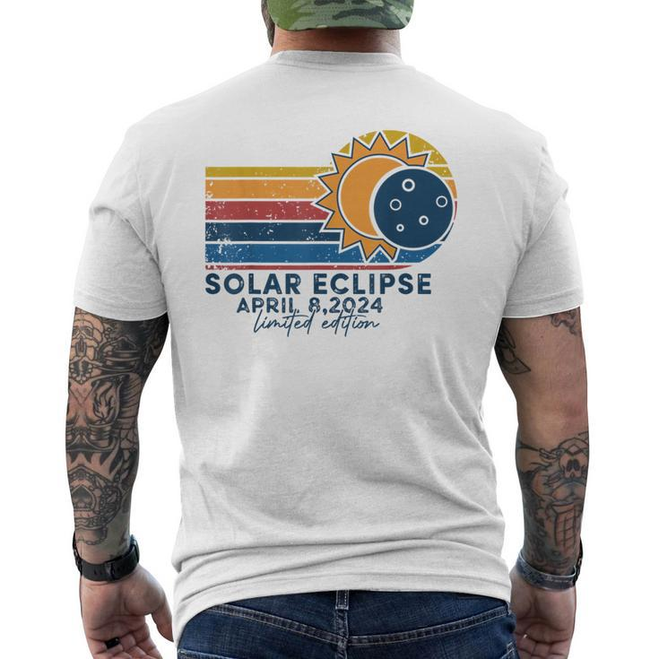 Limited Edition Solar Eclipse Total Eclipse April 8 2024 Men's T-shirt Back Print