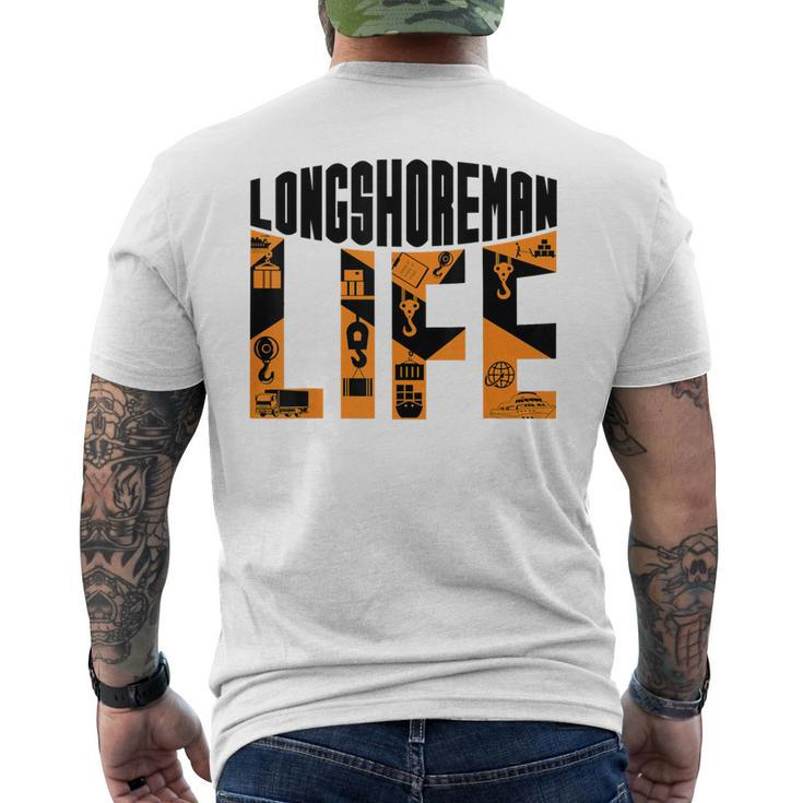 Longshoreman Life Dock Worker Laborer Dockworker Men's T-shirt Back Print
