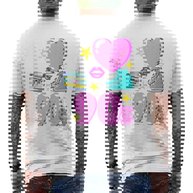 I Love The 90S Disco Retro Regalo Nacido En Los 90 Sin Mangas Camiseta Hombre Estampado Espalda