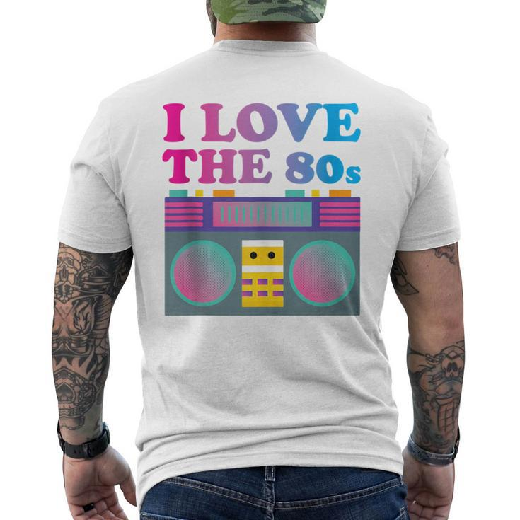 I Love The Eighties This Is My 80S Costume Vintage Retro Men's T-shirt Back Print