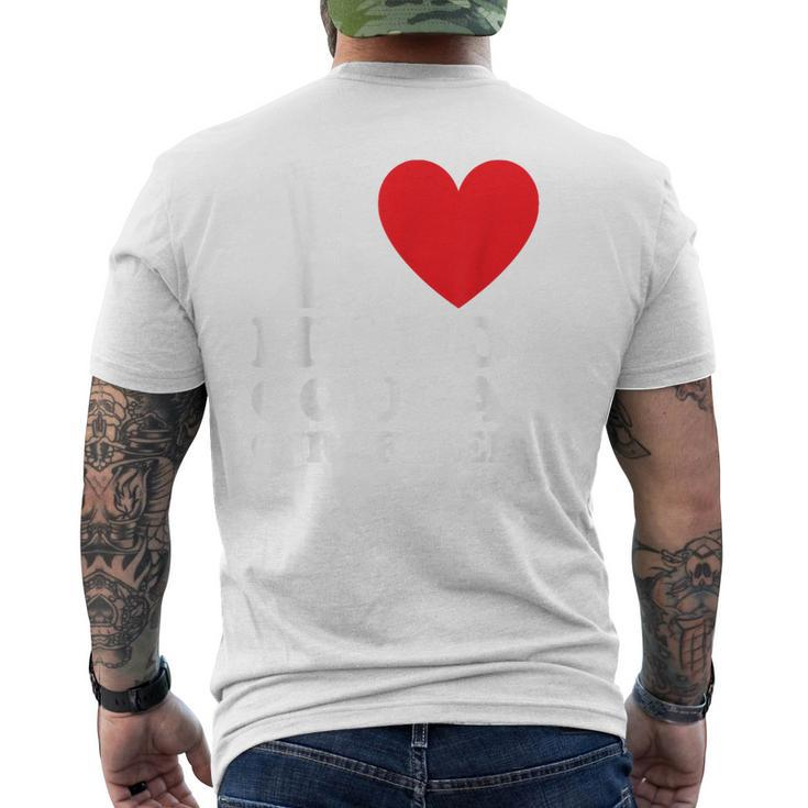 I Love My Hot Cougar Girlfriend I Heart My Cougar Girlfriend Men's T-shirt Back Print