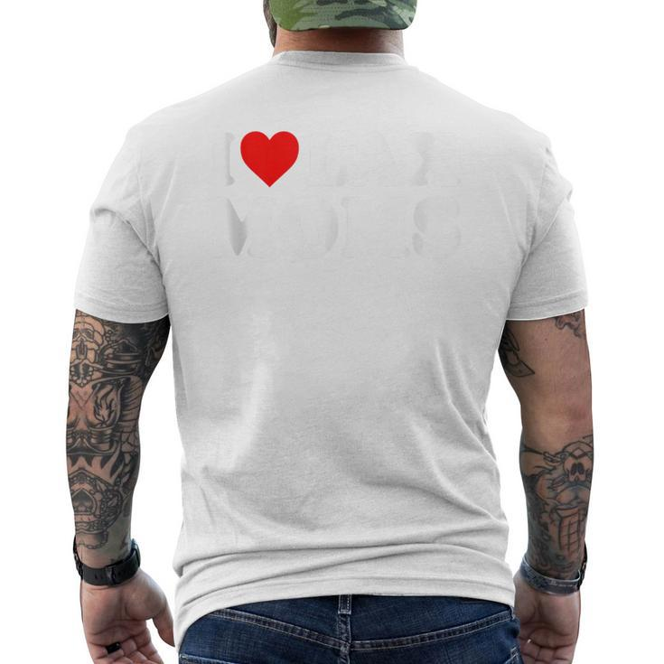 I Love Lax Moms Men's T-shirt Back Print