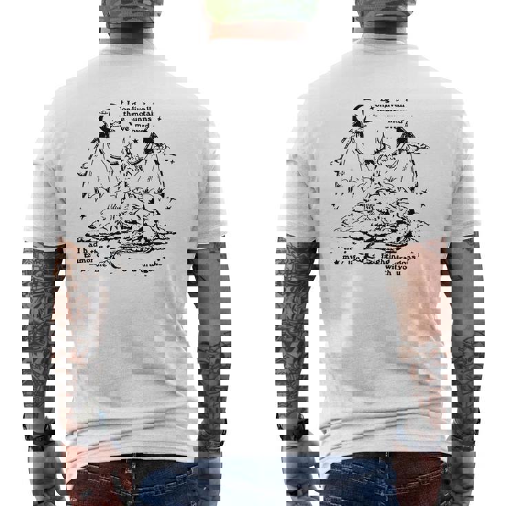 Luchando Contra Dragones Contigo Camiseta Hombre Estampado Espalda