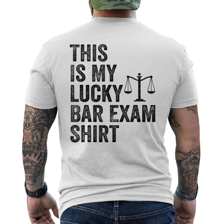 This Is My Lucky Bar Exam Lucky Bar Exam Men's T-shirt Back Print