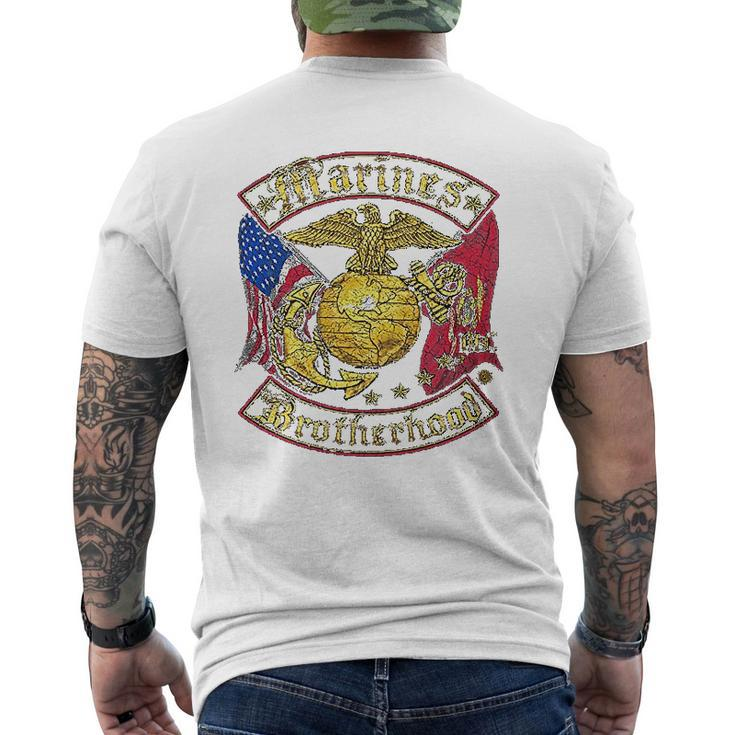 Marine Corps Brotherhood Mens Back Print T-shirt