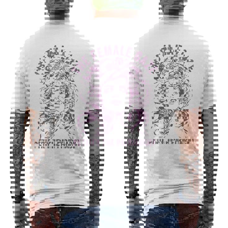 Medusa The Female Gaze Petrify The Patriarchy Men's T-shirt Back Print